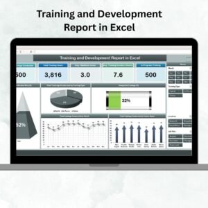 Training and Development Report in Excel