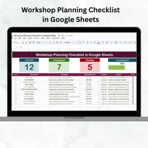 Workshop Planning Checklist in Google Sheets
