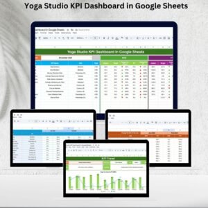 Yoga Studio KPI Dashboard in Google Sheets