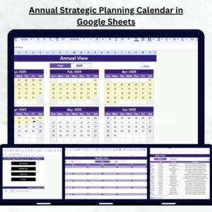 Annual Strategic Planning Calendar in Google Sheets