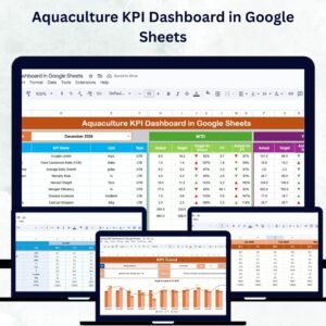 Aquaculture KPI Dashboard in Google Sheets