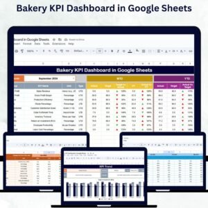 Bakery KPI Dashboard in Google Sheets