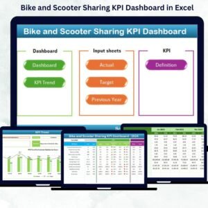 Bike and Scooter Sharing KPI Dashboard in Excel