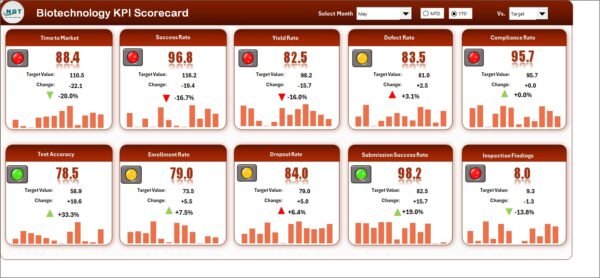 Biotechnology KPI Scorecard in Excel - Image 6