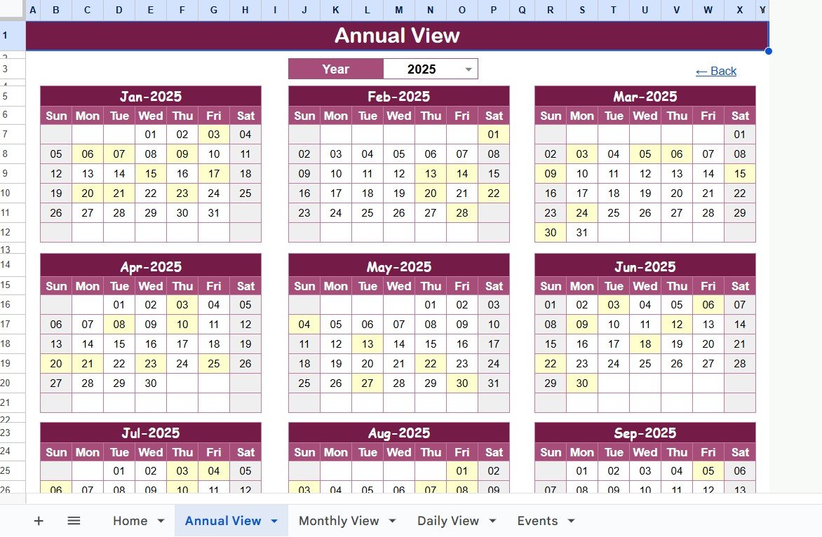 Budget Planning Calendar in Google Sheets - Image 5