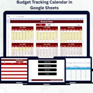 Budget Tracking Calendar in Google Sheets
