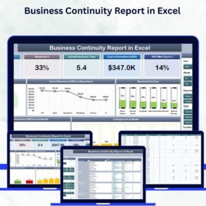 Business Continuity Report in Excel