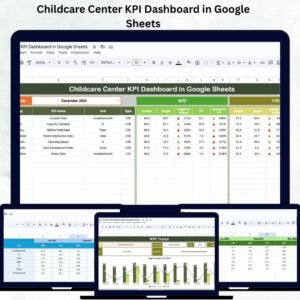 Childcare Center KPI Dashboard in Google Sheets