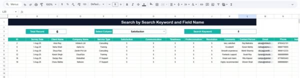 Client Feedback Tracker in Google Sheets - Image 3