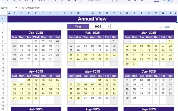 Client Project Timeline Calendar in Google Sheets - Image 5