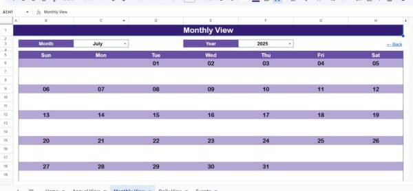 Client Project Timeline Calendar in Google Sheets - Image 4