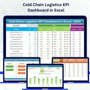 Cold Chain Logistics KPI Dashboard in Excel