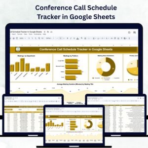 Conference Call Schedule Tracker in Google Sheets