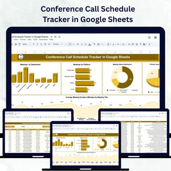 Conference Call Schedule Tracker in Google Sheets