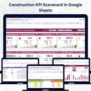 Construction KPI Scorecard in Google Sheets