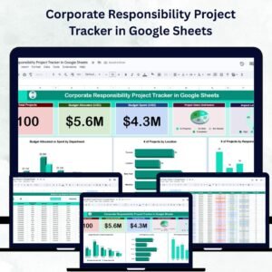 Corporate Responsibility Project Tracker in Google Sheets