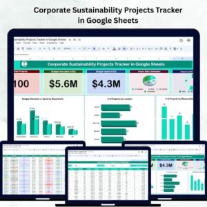 Corporate Sustainability Projects Tracker in Google Sheets