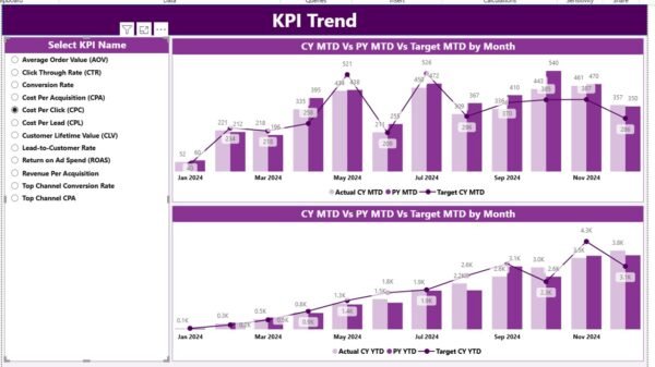 Cost Per Acquisition KPI Dashboard in Power BI - Image 4
