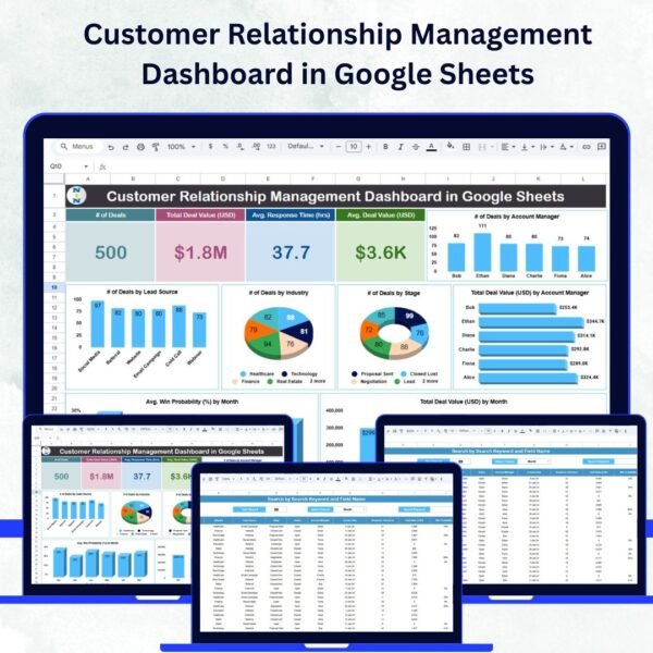 Customer Relationship Management Dashboard in Google Sheets