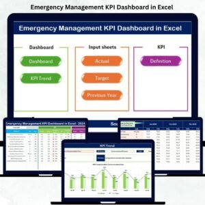 Emergency Management KPI Dashboard in Excel