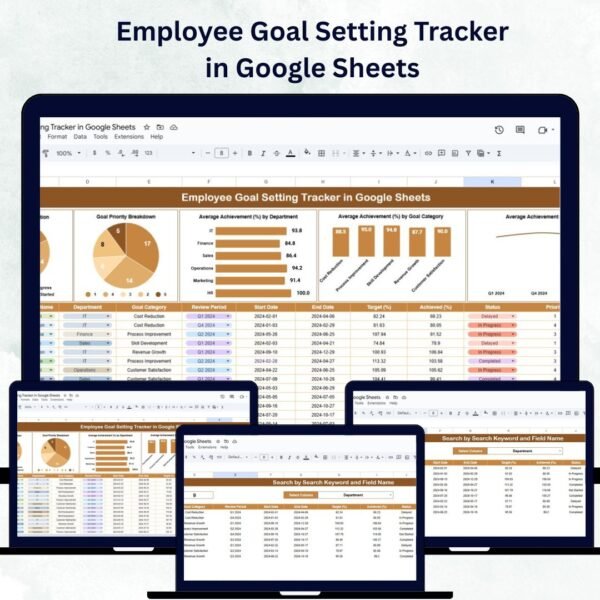 Employee Goal Setting Tracker in Google Sheets