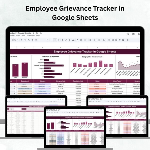 Employee Grievance Tracker in Google Sheets