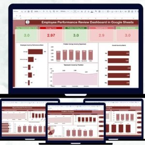 Employee Performance Review Dashboard in Google Sheets