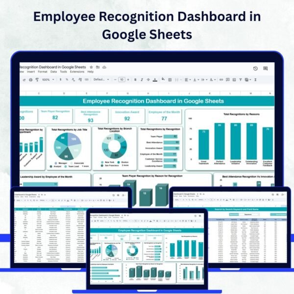 Employee Recognition Dashboard in Google Sheets