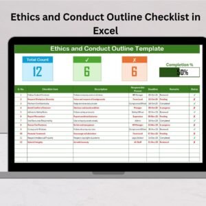 Ethics and Conduct Outline Checklist in Excel