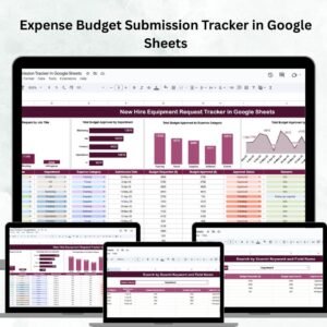Expense Budget Submission Tracker in Google Sheets