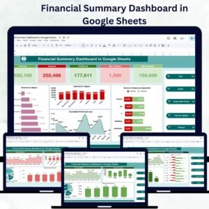 Financial Summary Dashboard in Google Sheets