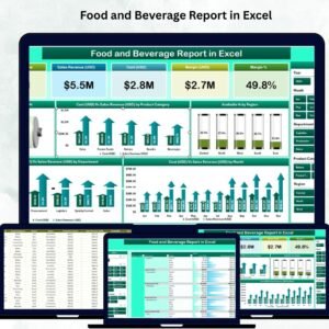Food and Beverage Report in Excel