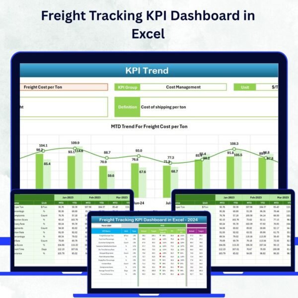 Freight Tracking KPI Dashboard in Excel