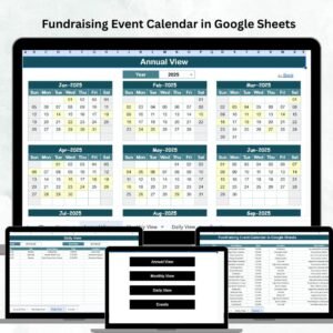 Fundraising Event Calendar in Google Sheets