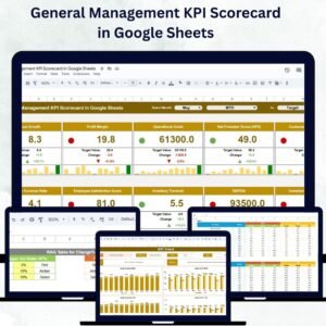 General Management KPI Scorecard in Google Sheets