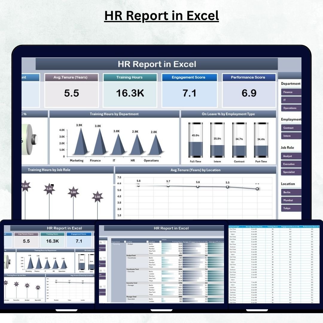 HR Report in Excel