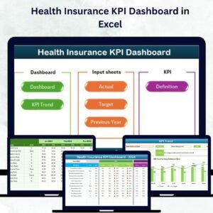 Health Insurance KPI Dashboard in Excel