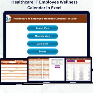 Healthcare IT Employee Wellness Calendar in Excel