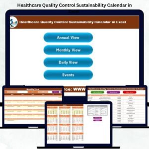 Healthcare Quality Control Sustainability Calendar in Excel