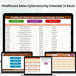 Healthcare Sales Cybersecurity Calendar in Excel