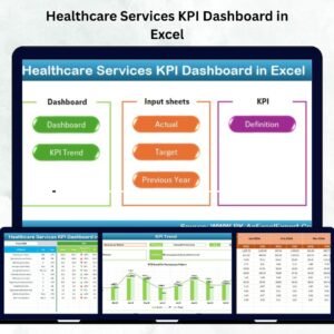 Healthcare Services KPI Dashboard in Excel