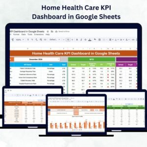 Home Health Care KPI Dashboard in Google Sheets