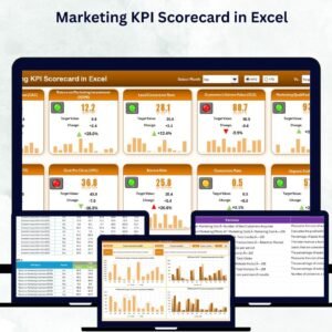 Marketing KPI Scorecard in Excel