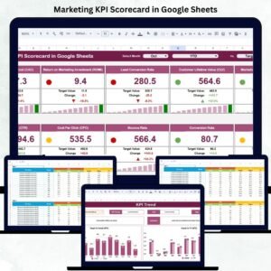 Marketing KPI Scorecard in Google Sheets