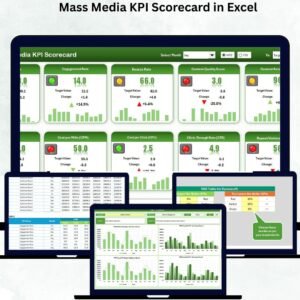 Mass Media KPI Scorecard in Excel