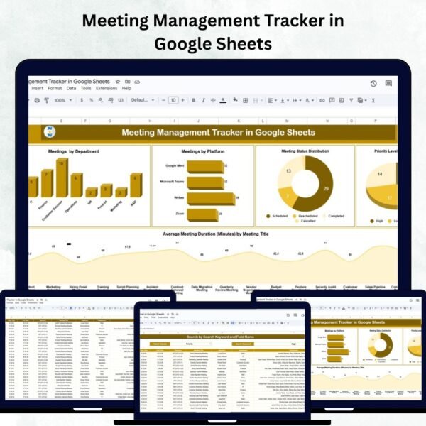 Meeting Management Tracker in Google Sheets