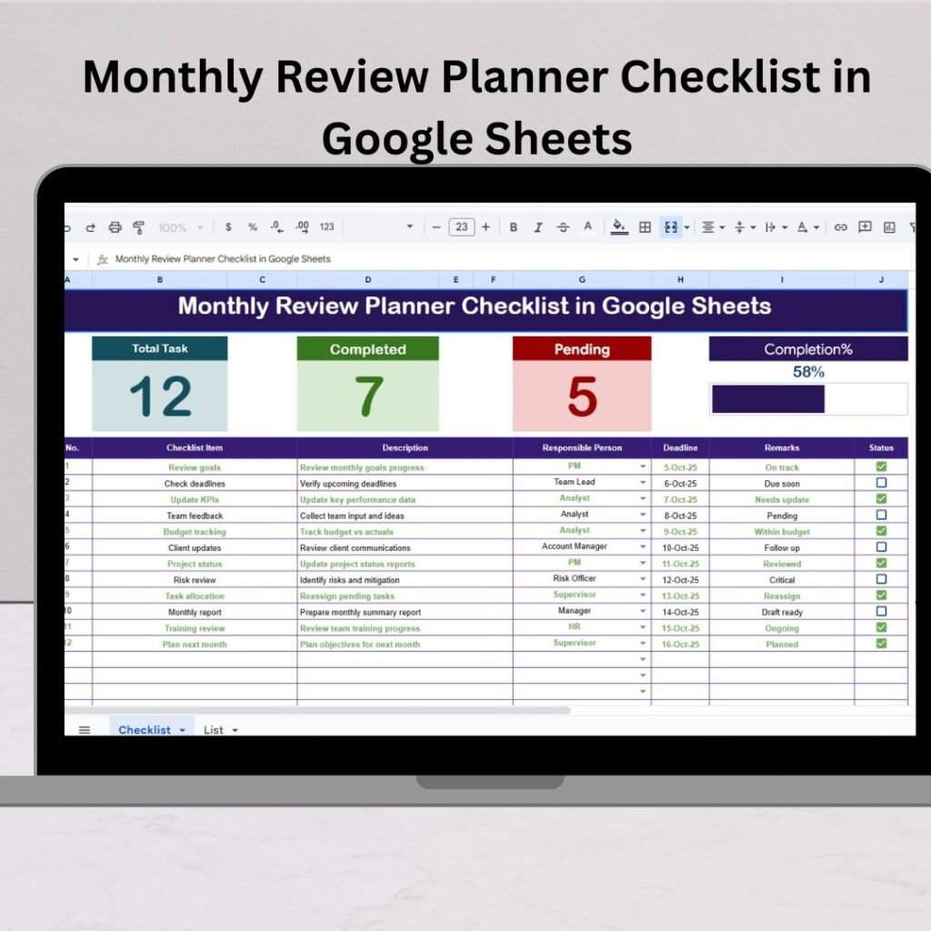 Checklist - Next Gen Templates