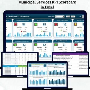 Municipal Services KPI Scorecard in Excel