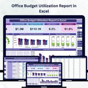 Office Budget Utilization Report in Excel