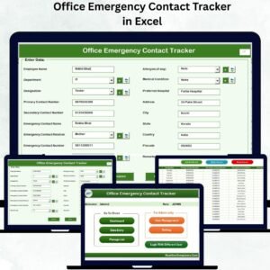 Office Emergency Contact Tracker in Excel